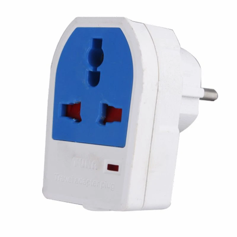 Adaptador universal de 3 vias com 2 pinos